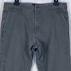 VTG Obey Working Man Pants Mens 33 (32) Gray Skater Y2k Straight Chino Hipster